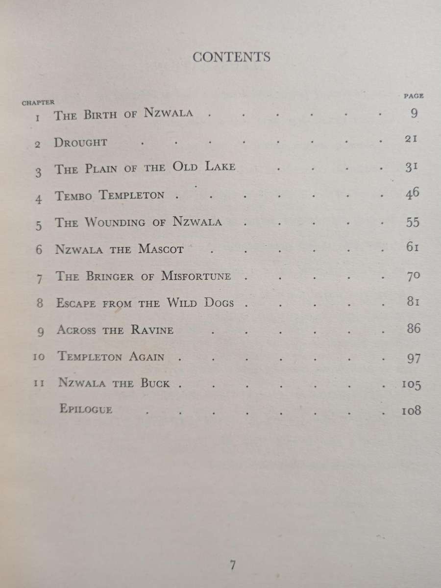 Nzwala The Story of an Impala Antelope by G W Barrington