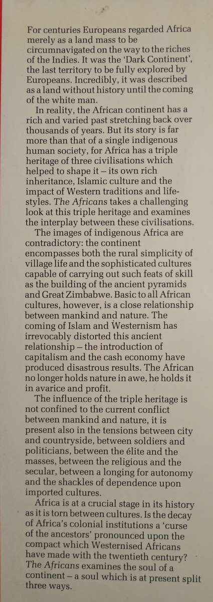 The Africans a Triple Heritage by Ali A Mazrui