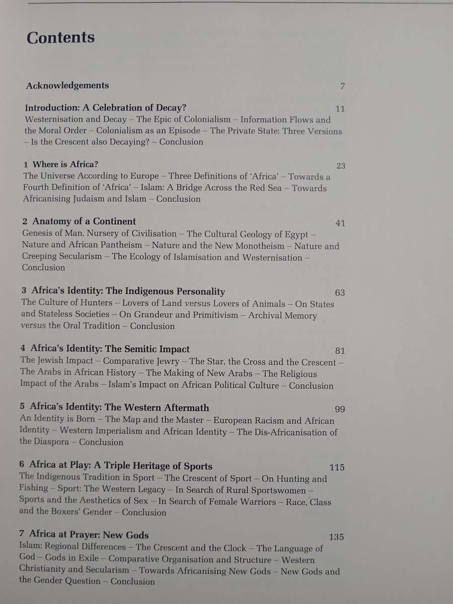 The Africans a Triple Heritage by Ali A Mazrui