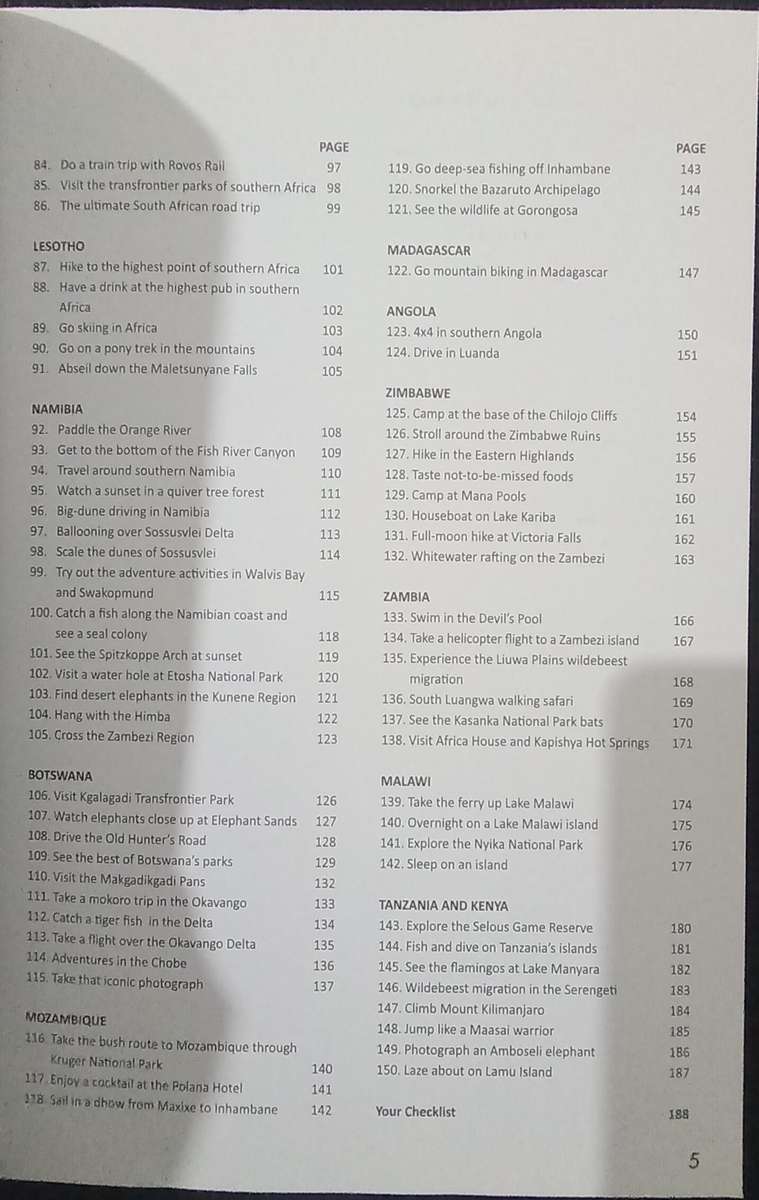 Your Bucket List 150 Must-Do Experiences in Southern Africa