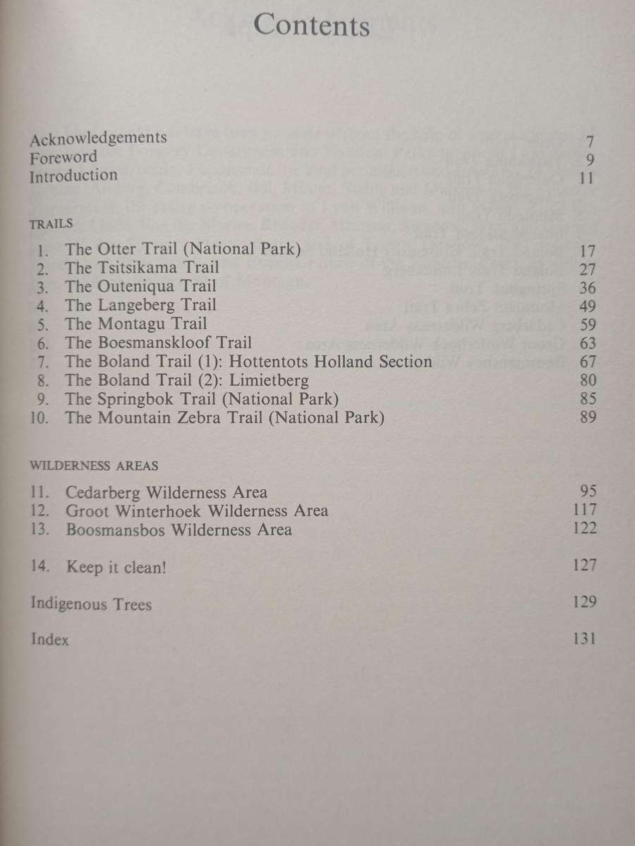 Cape Trails and Wilderness Areas by Jose Burman