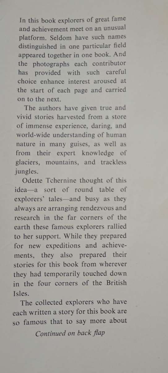 Explorers' and Travellers' Tales by Sir J Hunt, J Brown, E Maillart, E Shipton, B Fawcett & S Snow