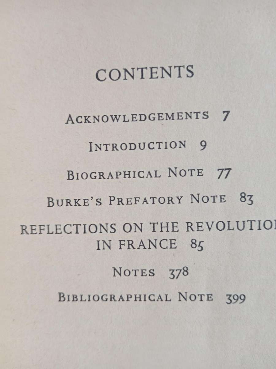 Reflections on The Revolution in France by Edmund Burke