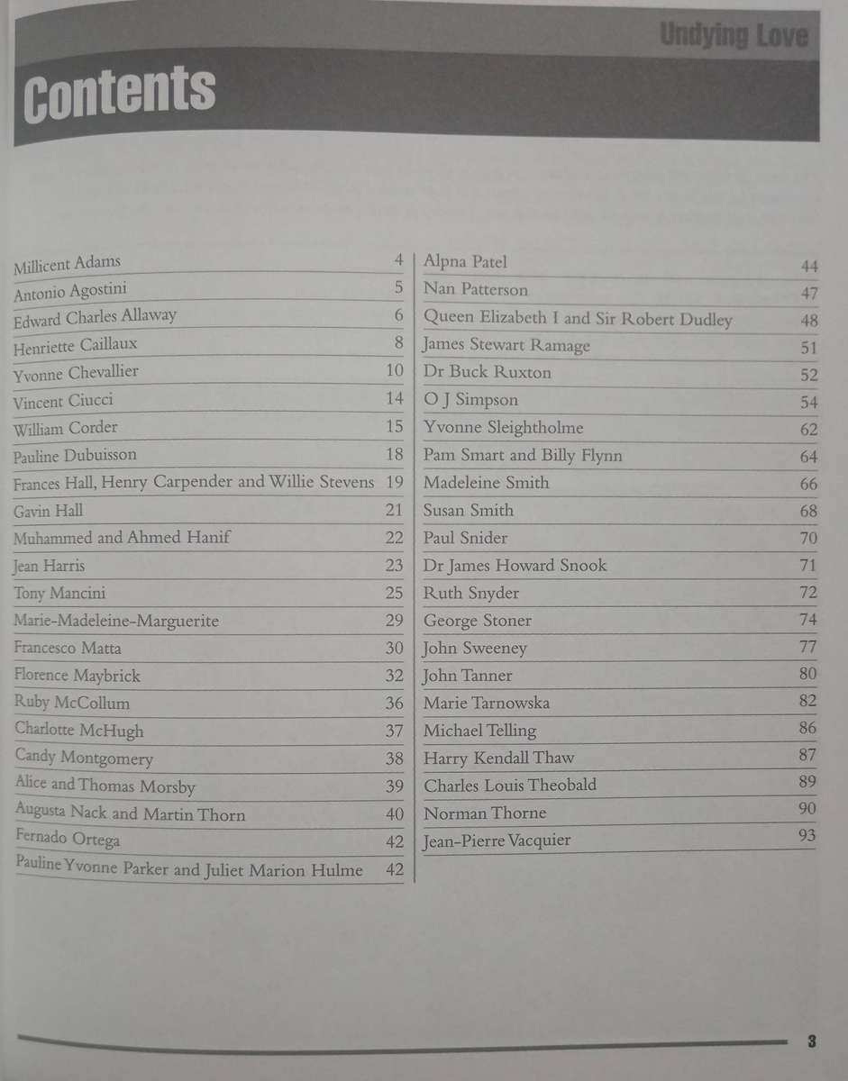 Undying Love True Crimes