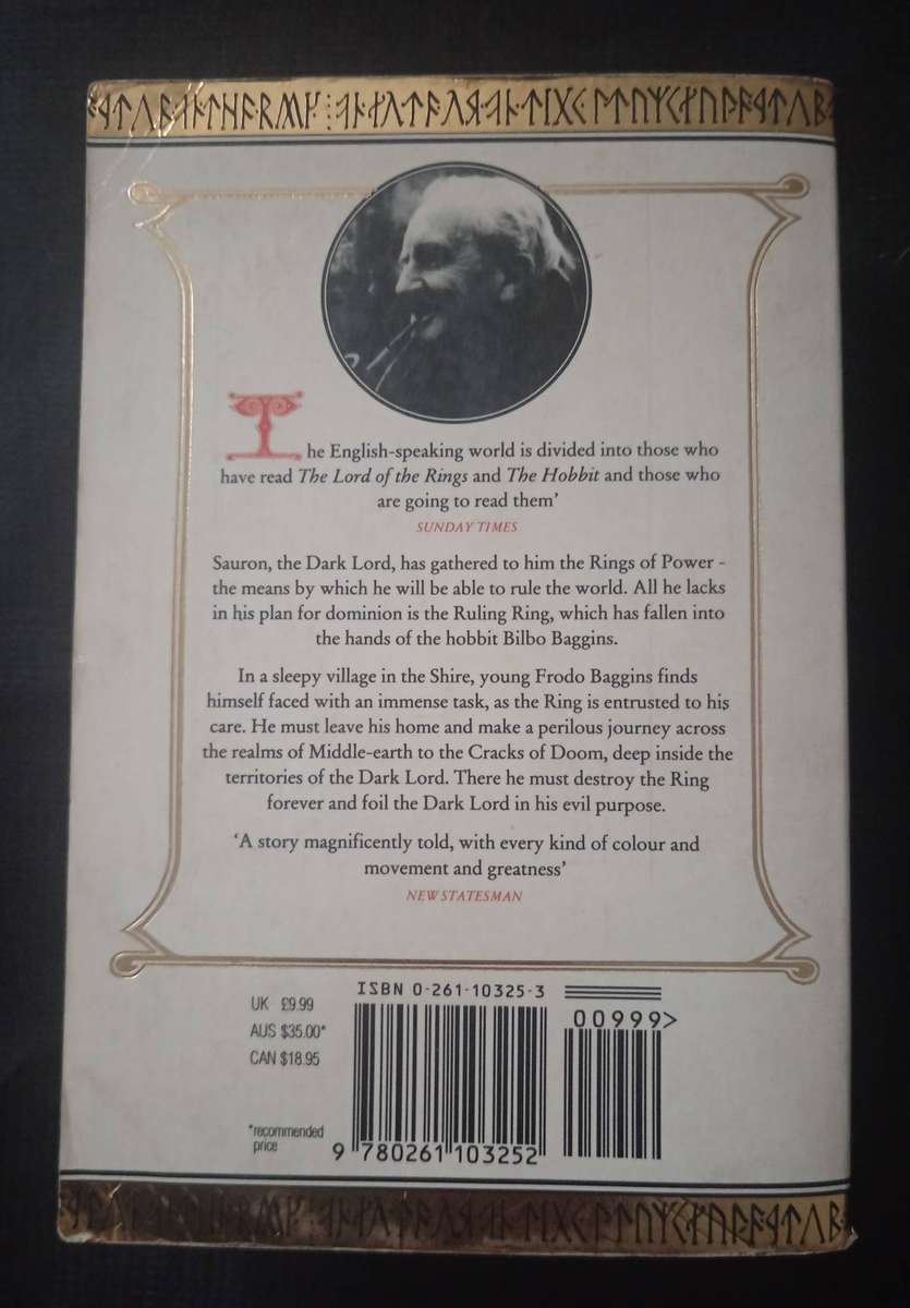 The lord of the Rings by J R R Tolkien