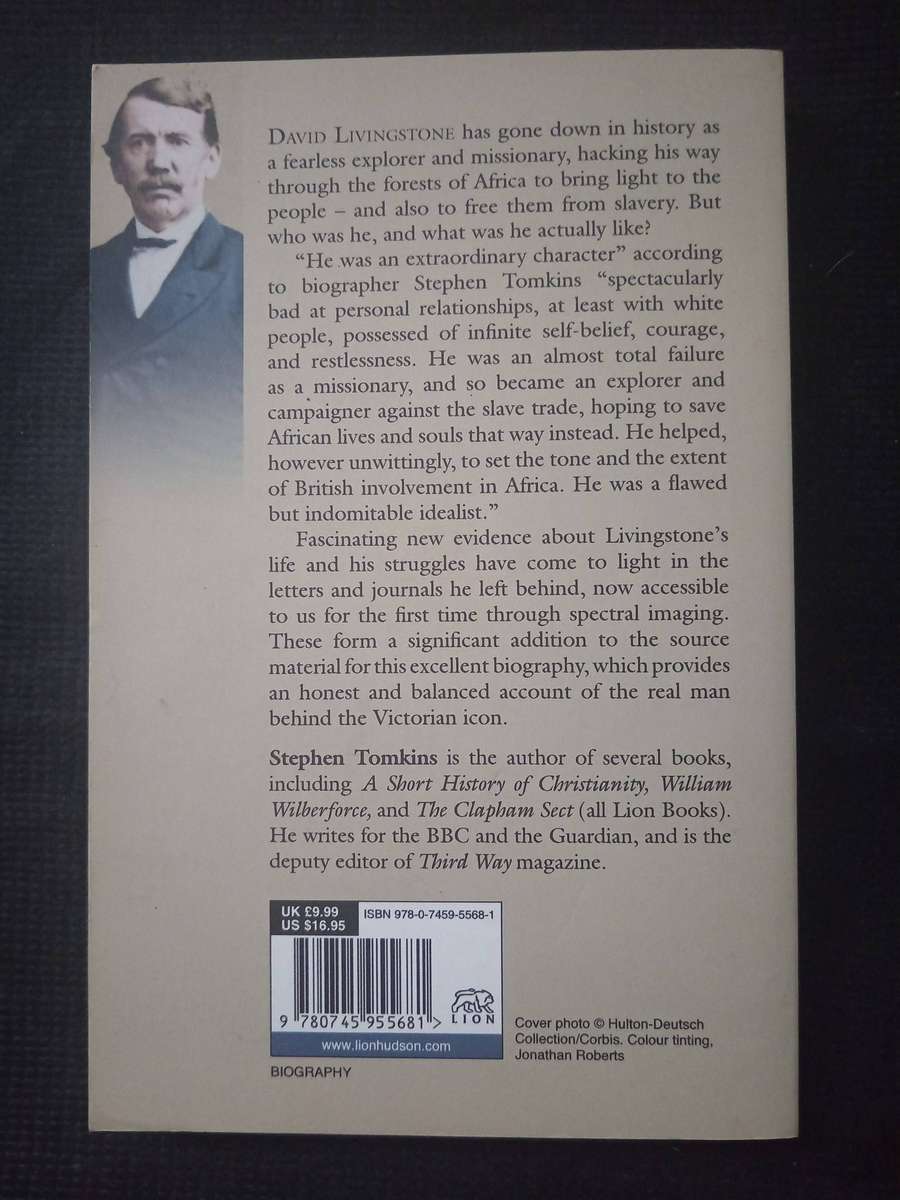 David Livingstone The Unexplored Story by Stephen Tomkins