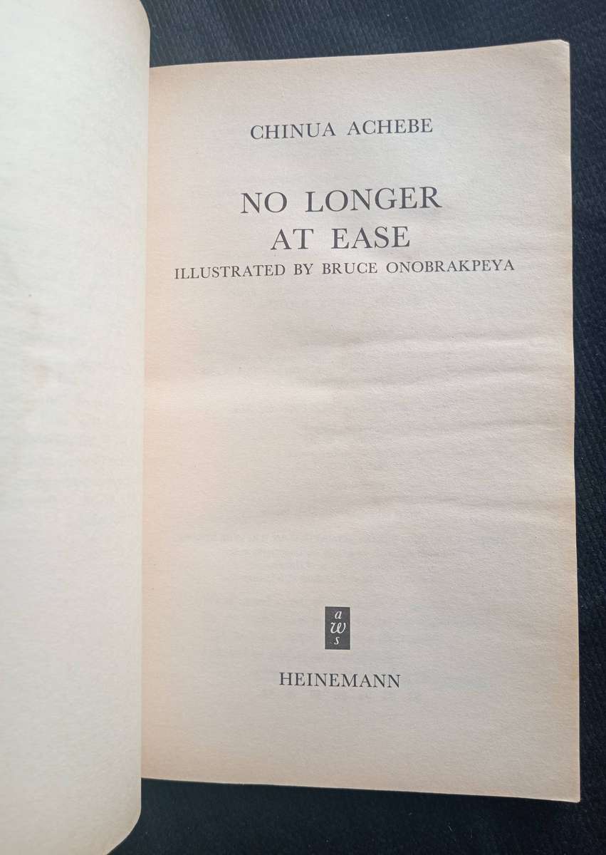 No Longer At Ease by Chinua Achebe