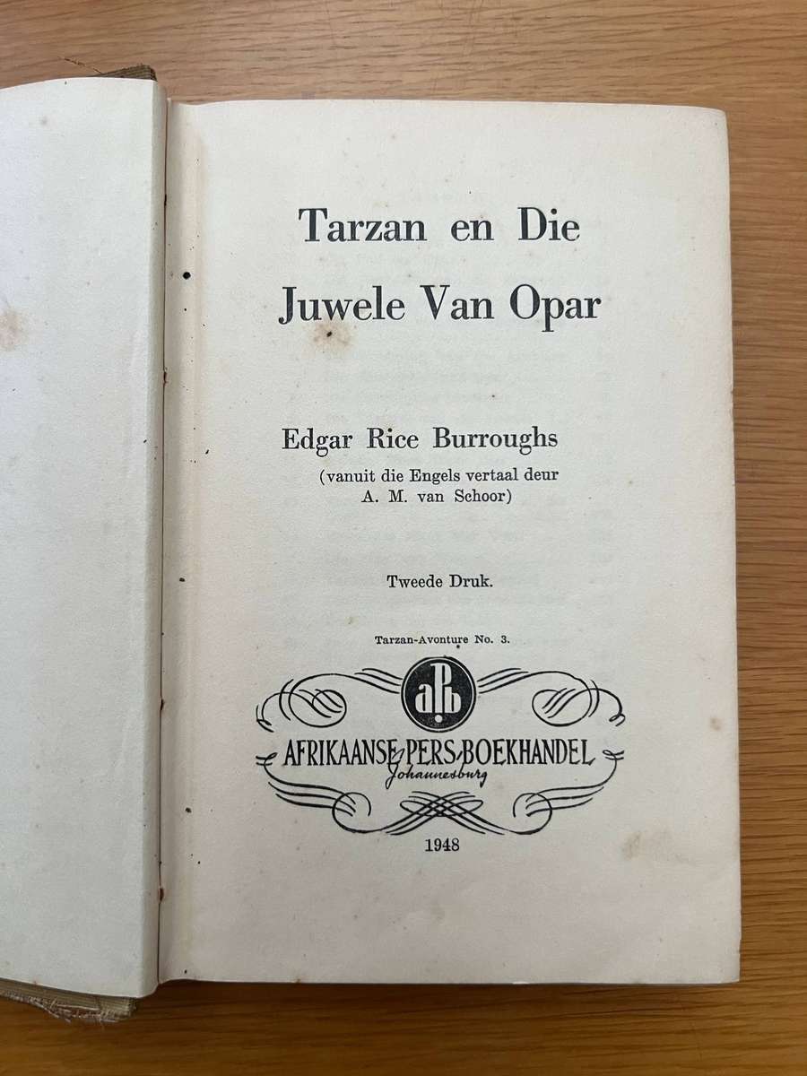 Tarzan en Die Juwele Van Opar by Edgar Rice Burroughs