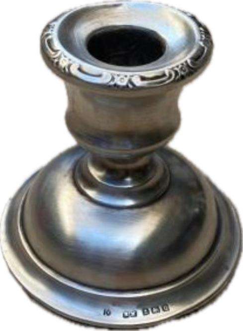 vintage sterling silver candle stick candlestick holder