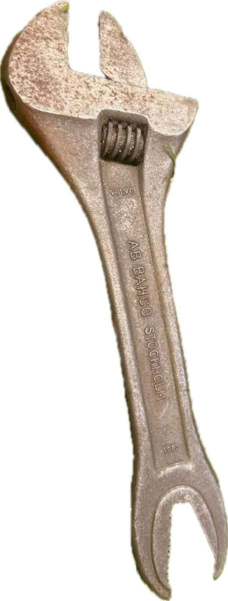 Bahco adjustable wrench shifting spanner + plumb line chalk line wind up non magnetic