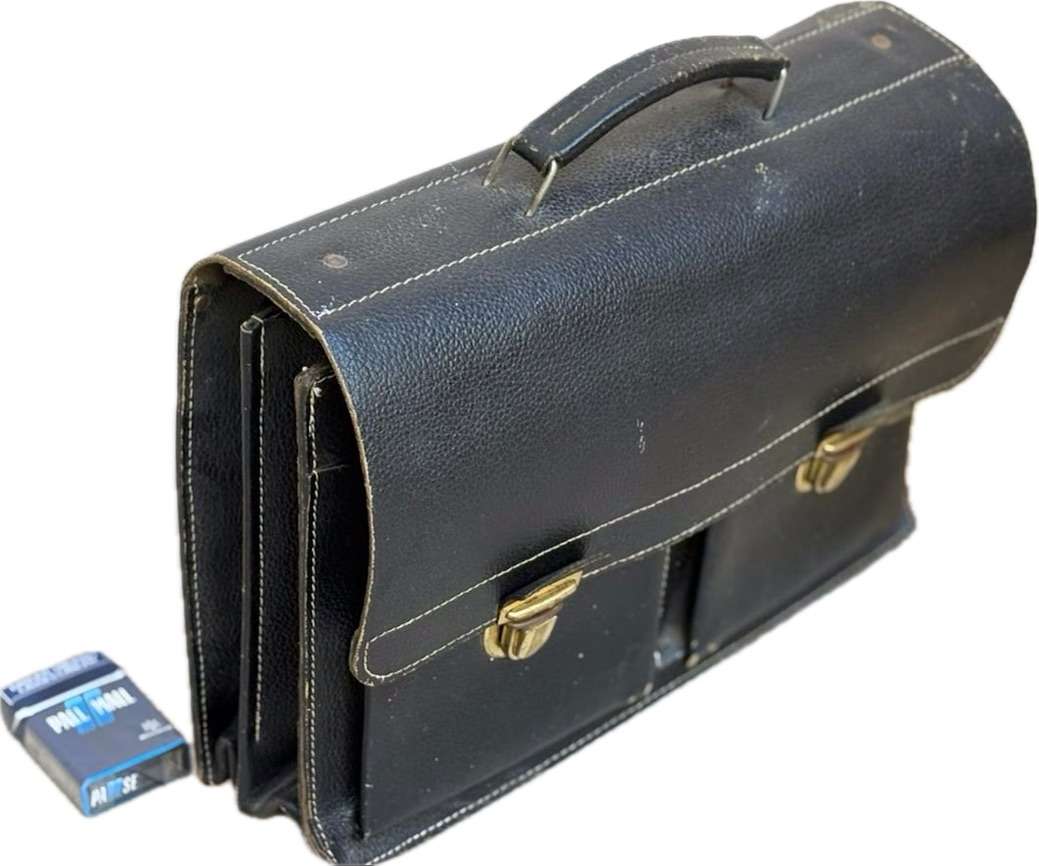 Vintage School Leather Briefcase