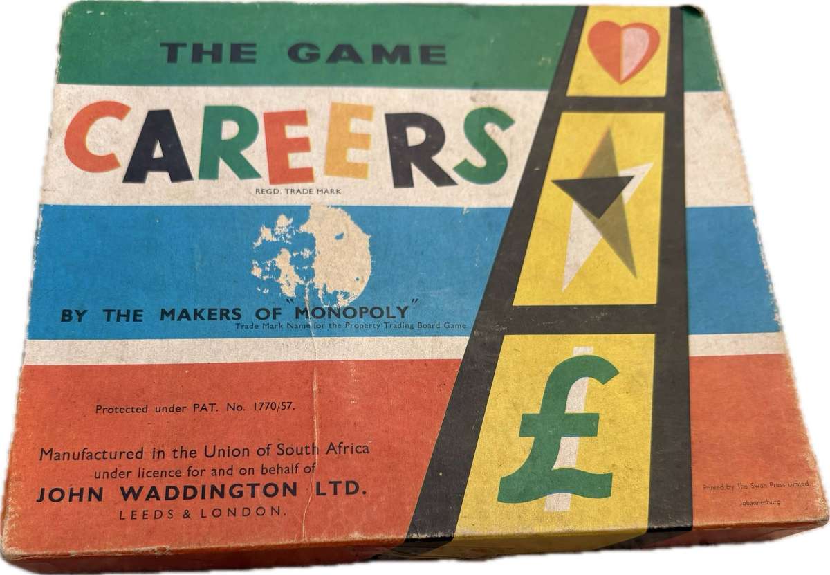 Vintage careers game by waddingtons 1950 small box version