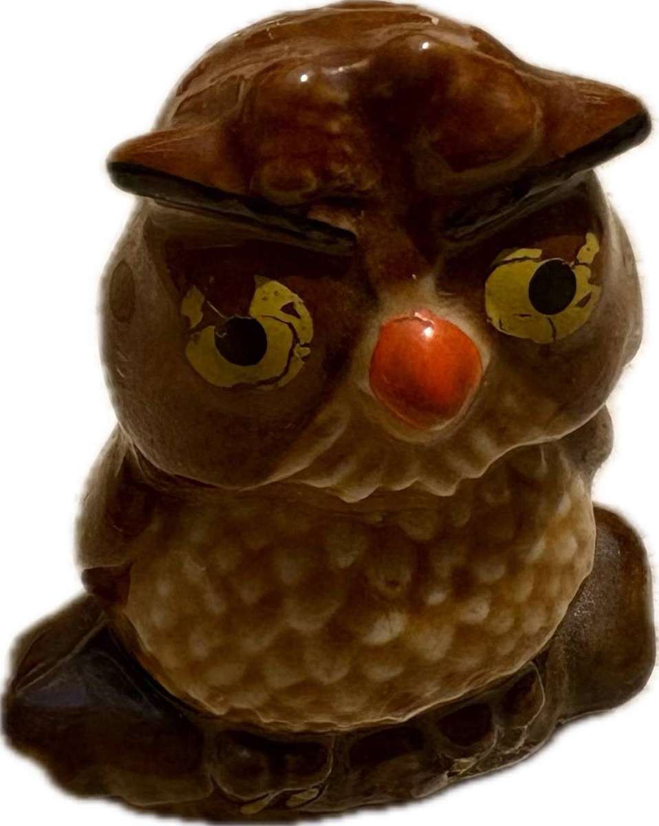 Wade Disney Hatbox Whimsie Archimedes the owl plus 4 Wade lot