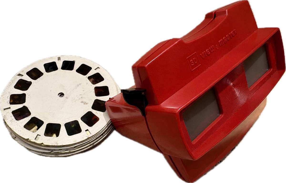 Vintage 1980s Red View-Master Viewer
