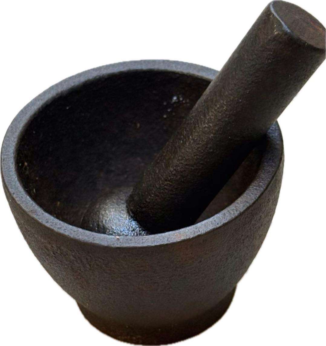 Vintage cast iron mortar and pestle no 7 small