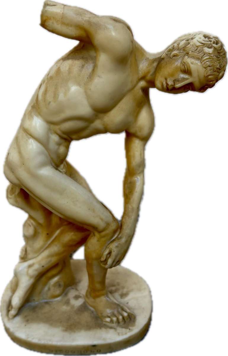 Vintage classic Santini discus thrower discopulis Italy figure