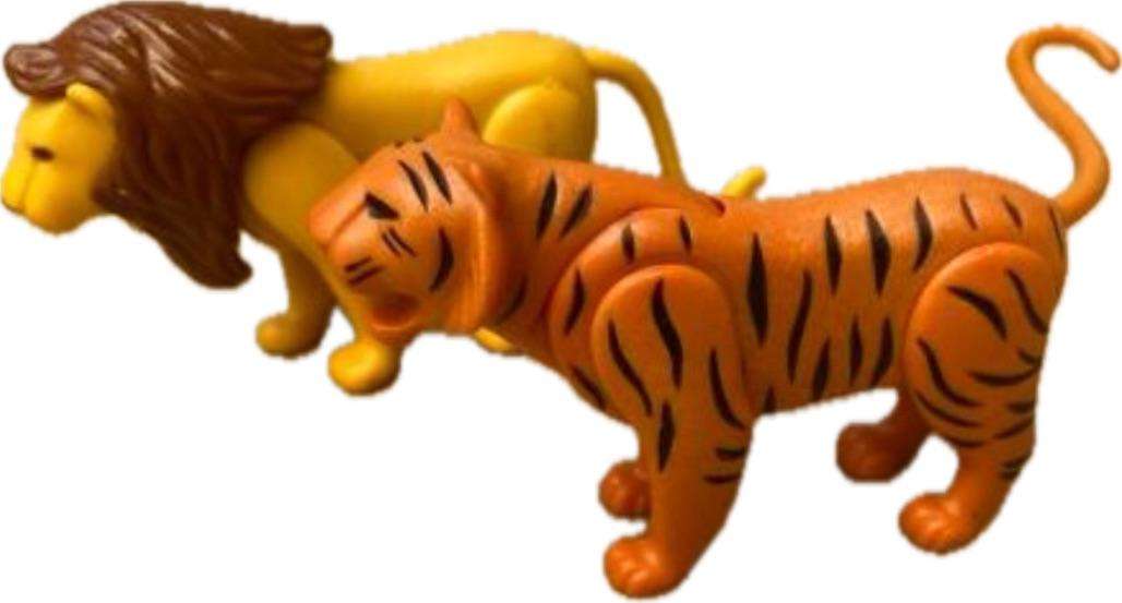 playmobil lion and tiger pair