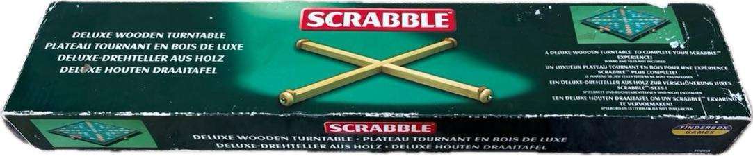 Deluxe wooden turntable scrabble