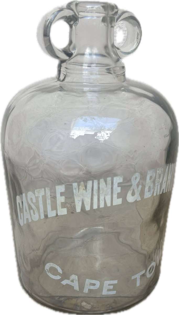 Vintage castle wine & brandy Co ltd 5l glass bottle