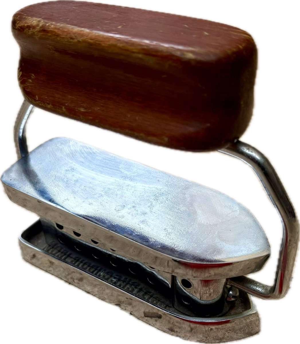 Vintage British Boudoir iron 1920s travel iron antique