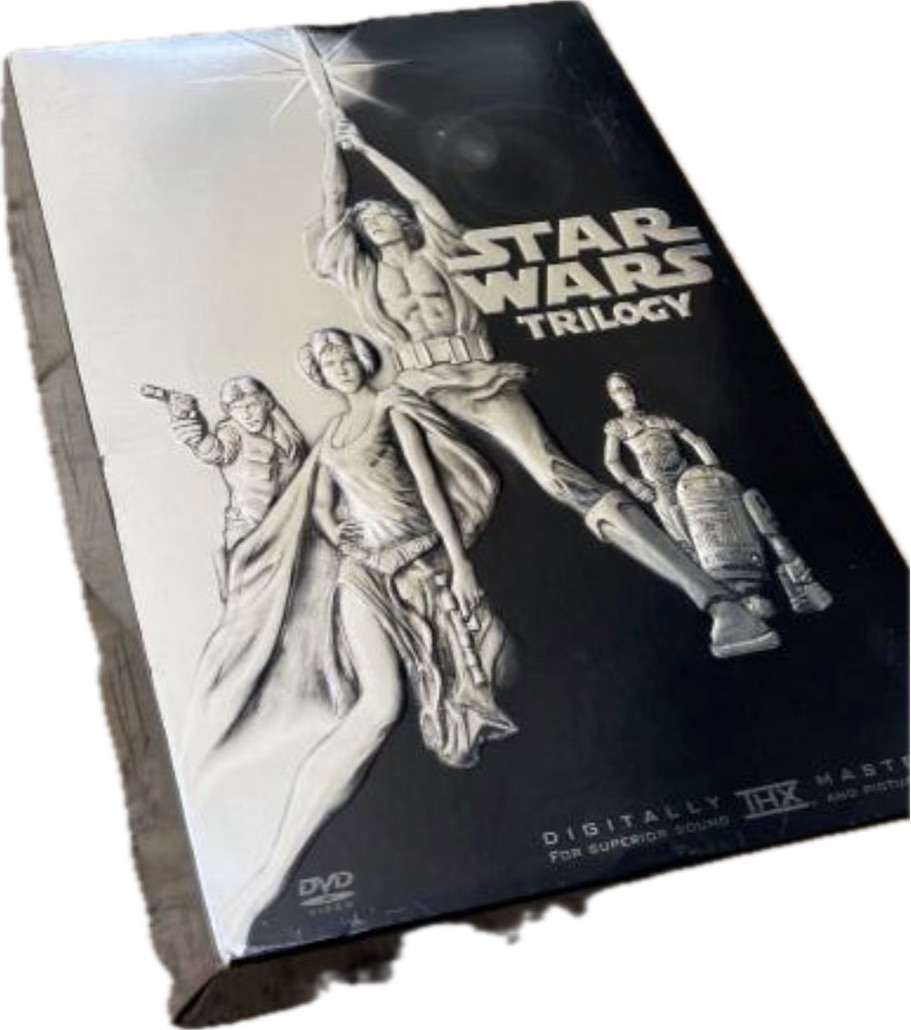 star wars trilogy box set 4 disc dvd set with starwars luggage tag