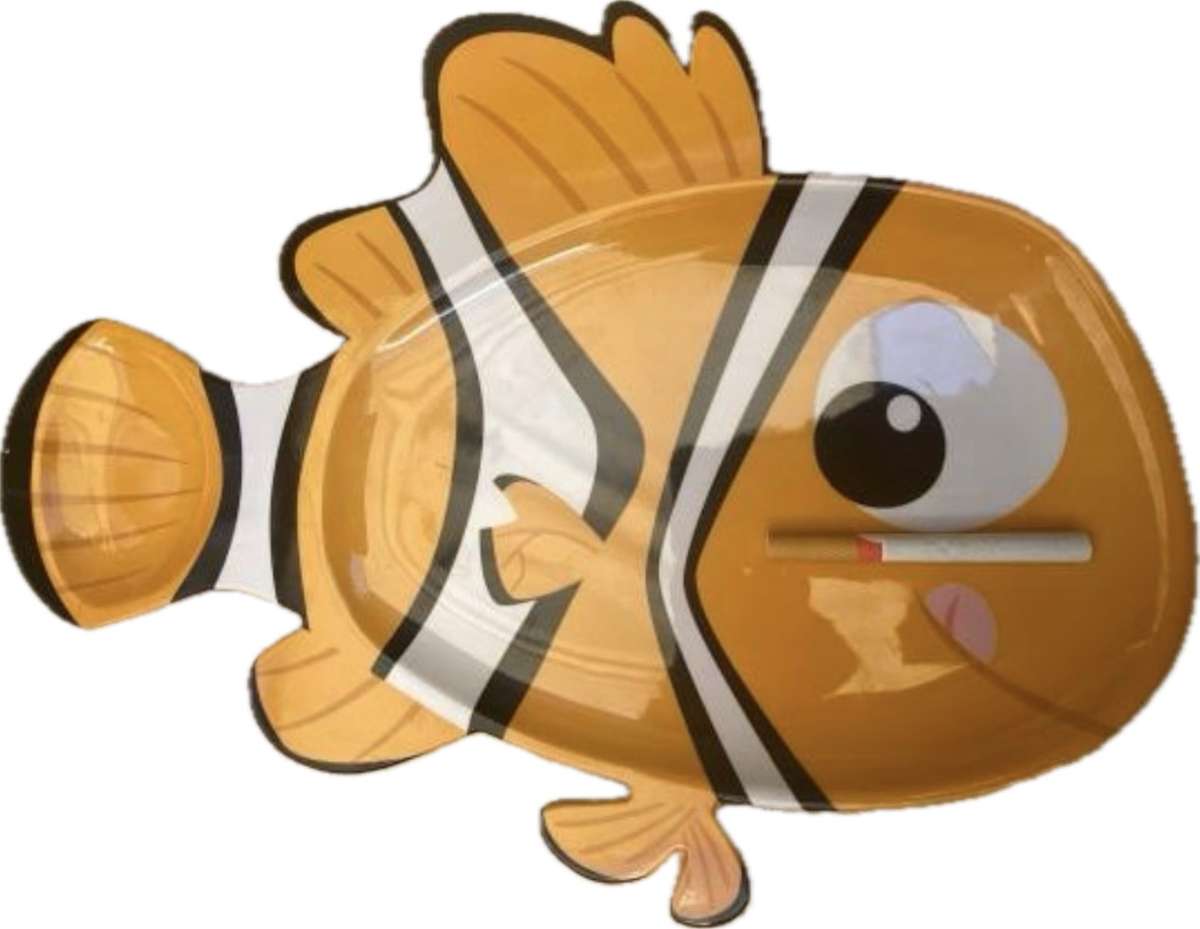 disney store rare nemo melamine compartment fish plate platter