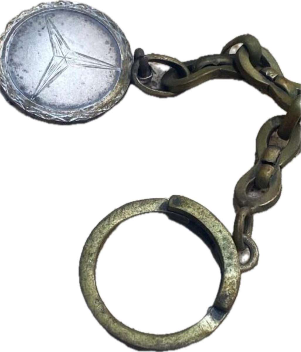 RARE Mercedes Benz Argentina Sterling silver key chain 1976