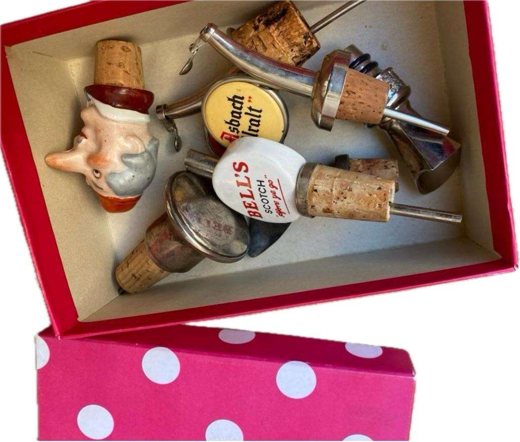 Vintage drink pourer lot of 7