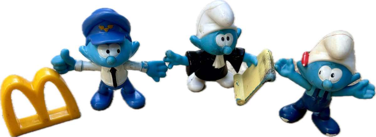 Smurf Peyo McDonalds lot of 3 2018