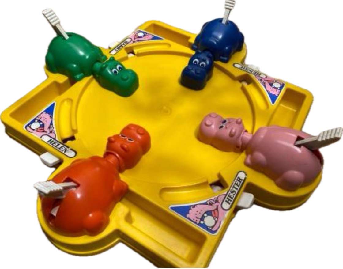 vintage hungry hippos game 1978 , no box