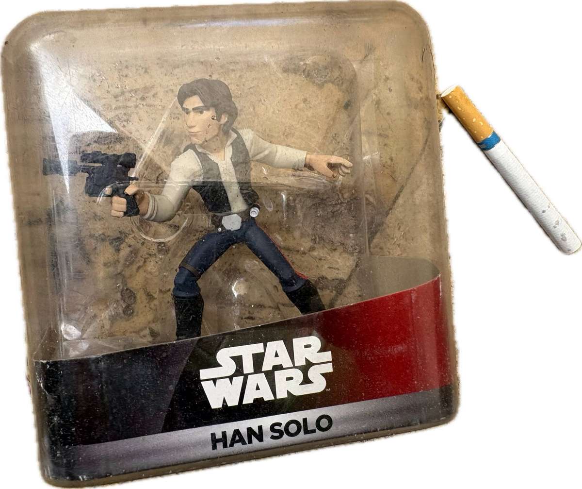 VINTAGE HANS SOLO FIGURE - 3.0 STAR WARS in packaging