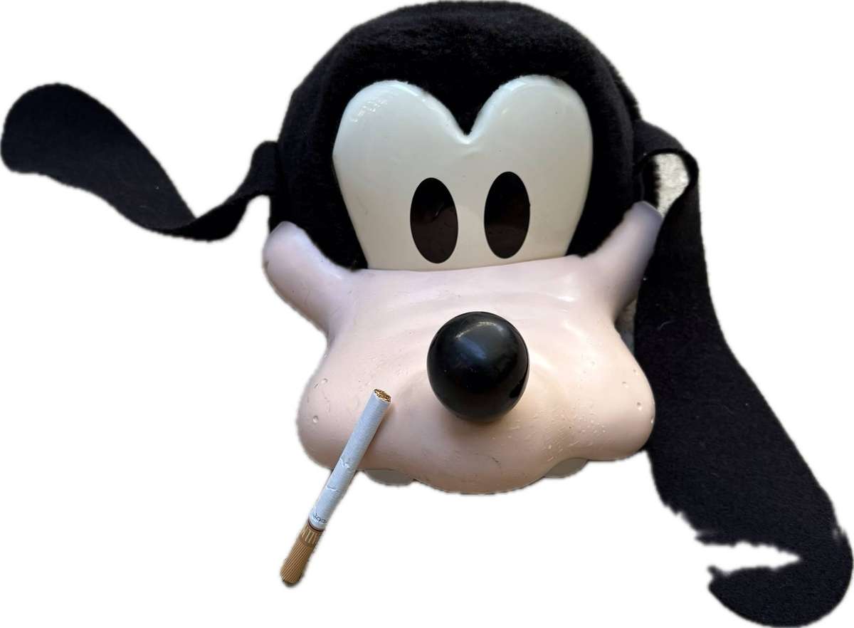 Vintage 90s Disney goofy SnapBack hat hard plastic USA