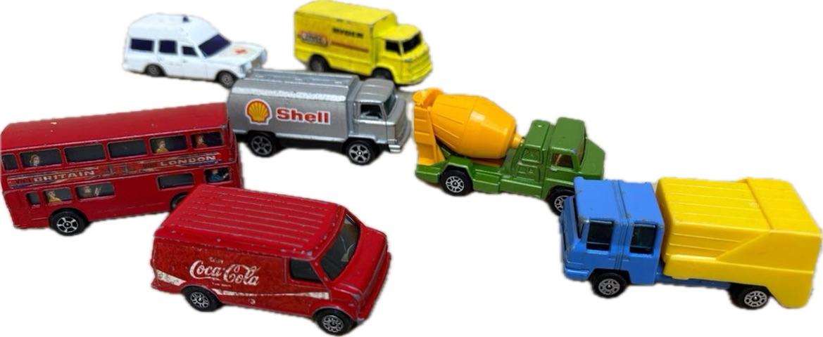 Vintage Corgi die-cast working car lot of 8