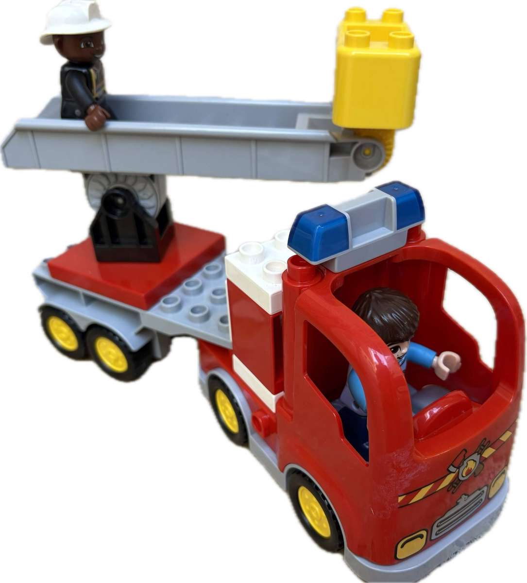 Lego duplo fire truck with 2 figures sold as spares