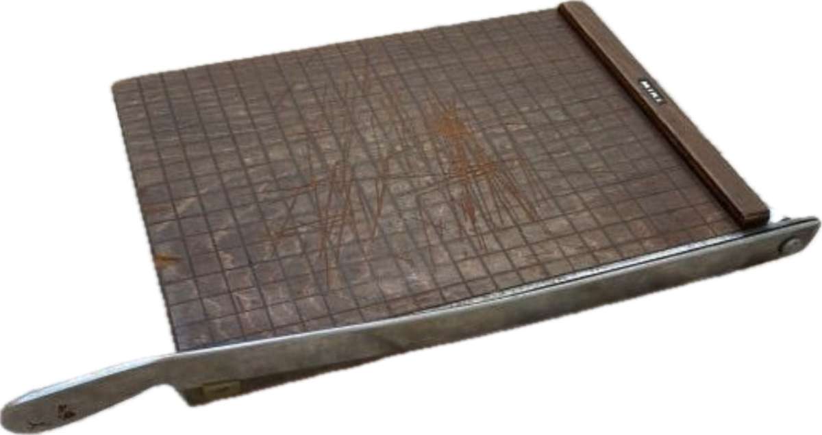 vintage Miki paper guillotine  cutter Japan