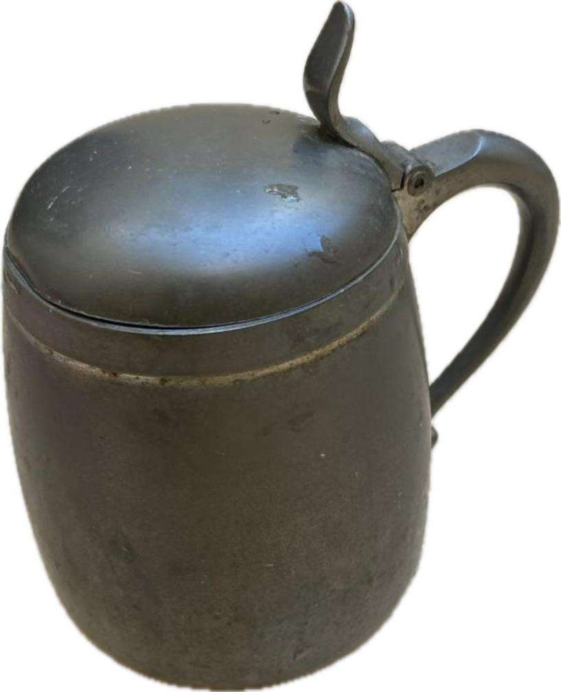 Royal Holland pewter TIEL hinged stein pitcher