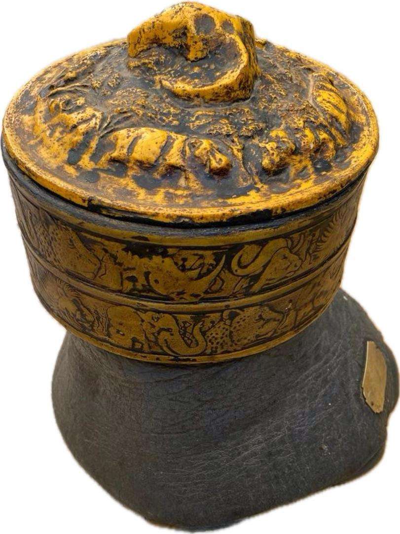 Faux elephant foot ice bucket