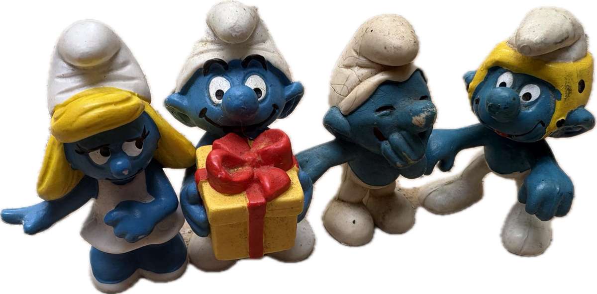 Vintage Peyo Smurf lot of 4