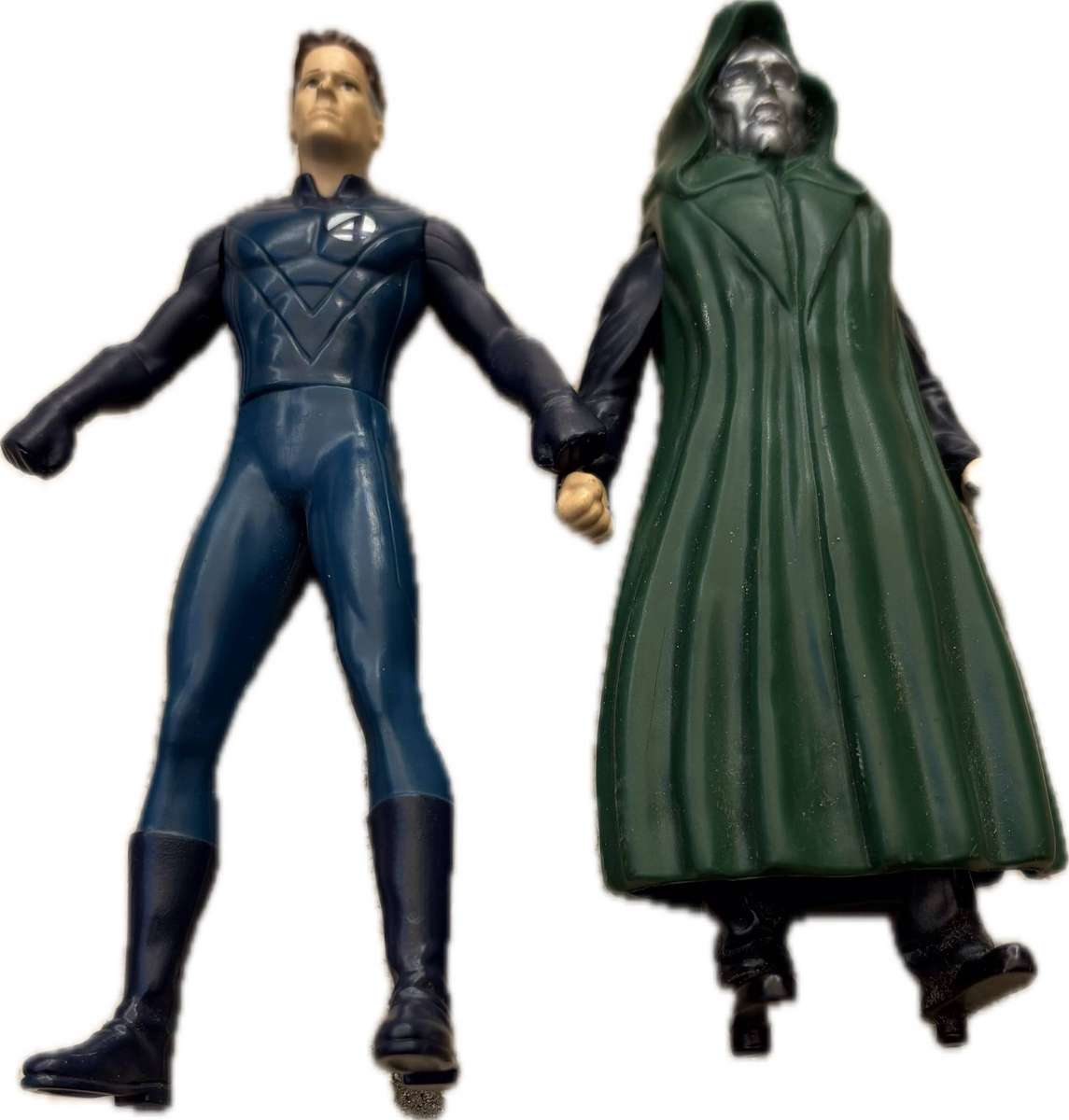 Dr doom figure and Mr Fantastic figure  marvel fantastic 4 pair