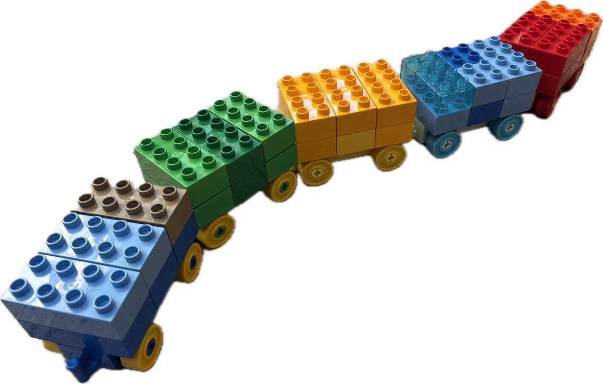 Lego duplo train of bricks x5