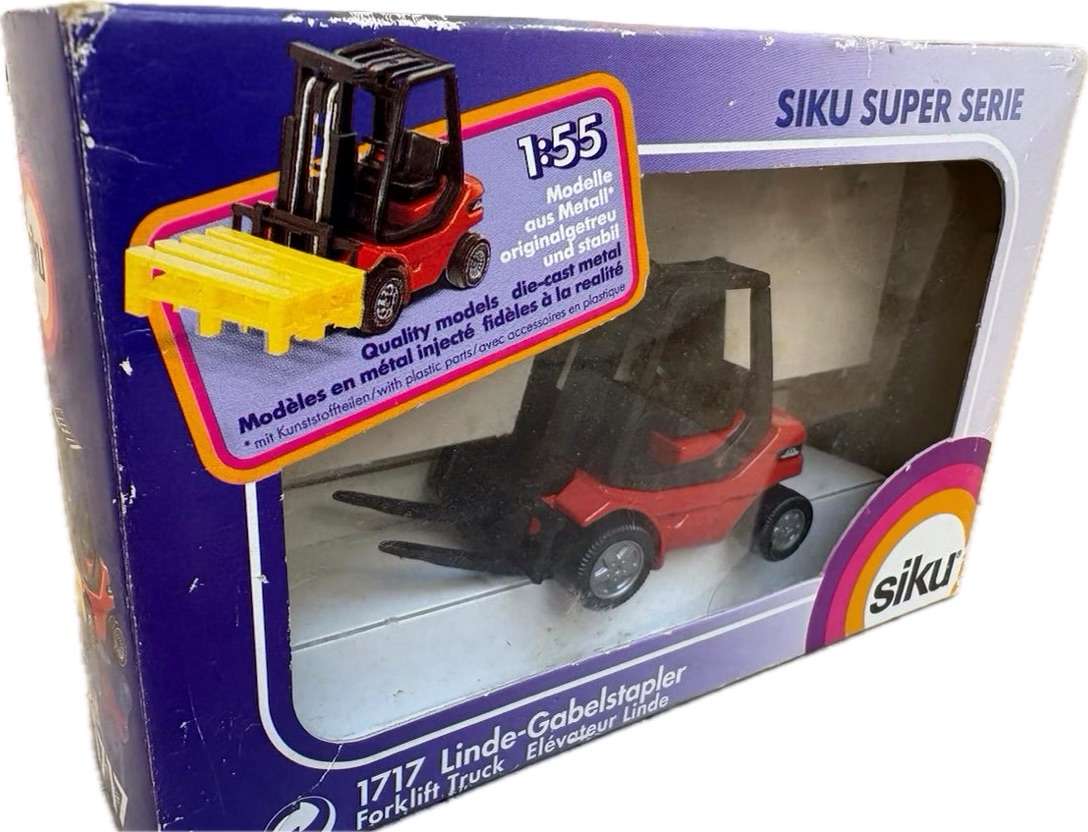 Siku forklift 1717 , 1:55 scale Linde - gabelstapler  die-cast