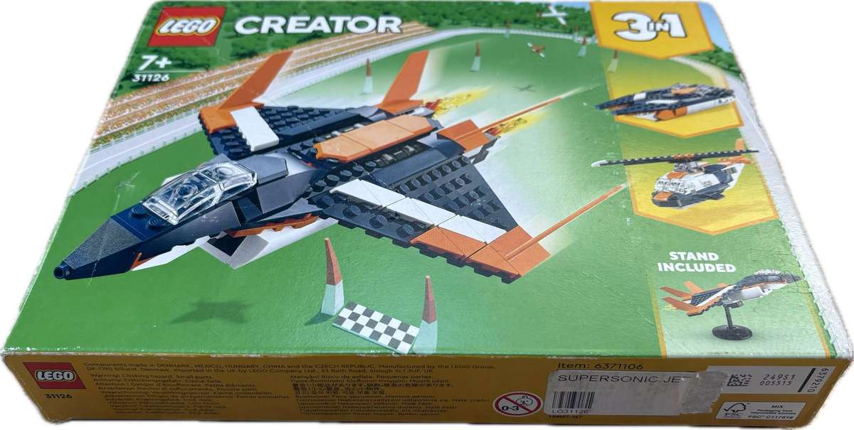 Lego creator 3in1 supersonic jet 31126 sold as spares
