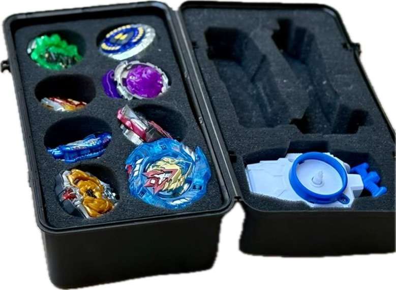 Gyro lot Battle bey  Beyblade  Tops Spinning launcher toy Set lot in foam box