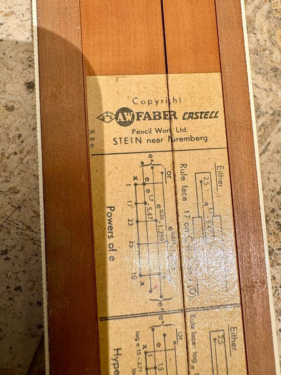Vintage Faber Castell slide rule 4/54