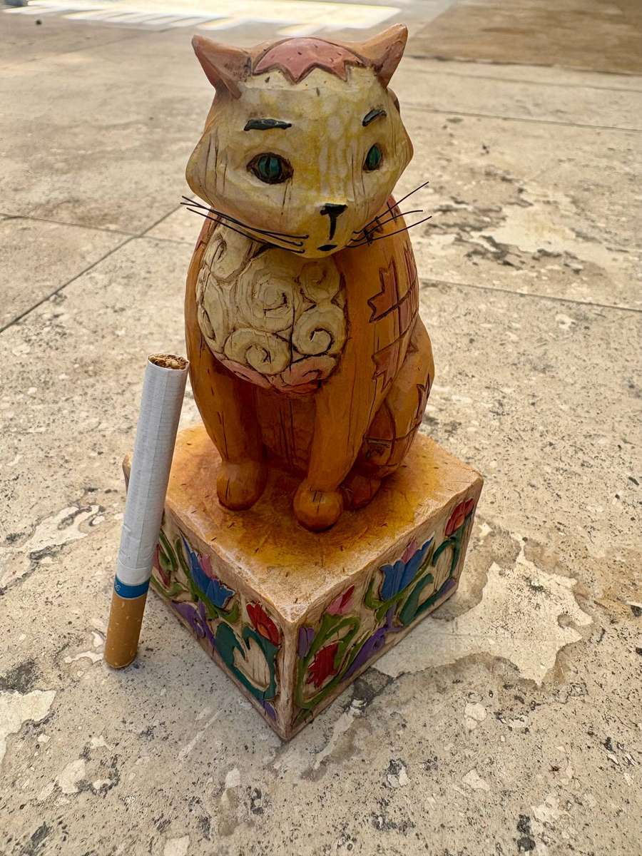 JIM SHORE 2003 Heartwood Creek Jasper and Abraham Decorative Cat Figurine pair