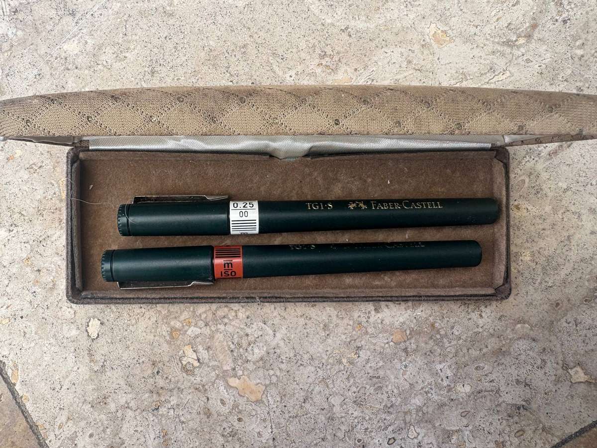 Faber Castell TG1-S Technical Drawing Pen Pair 0,25  and .0.50