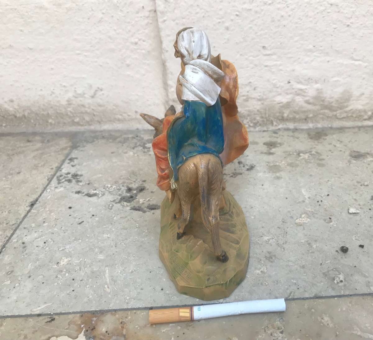 Fontanini religious flight to safety nativity figure Joseph Mary Jesus