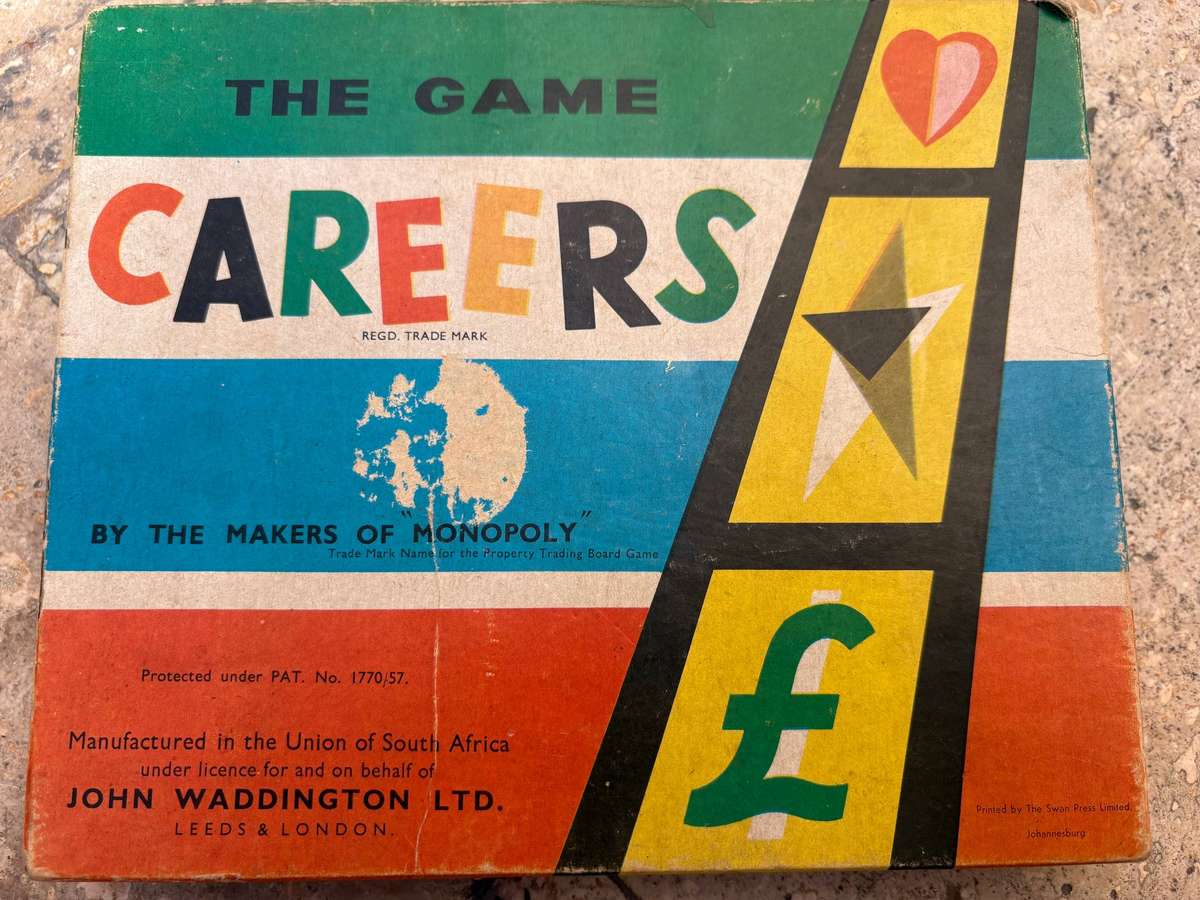 Vintage careers game by waddingtons 1950 small box version