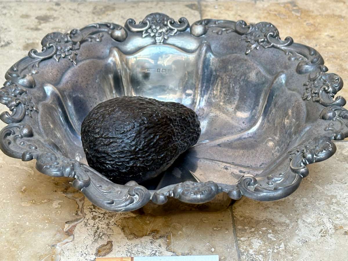 Vintage Sterling silver ornate fruit bowl , 444g