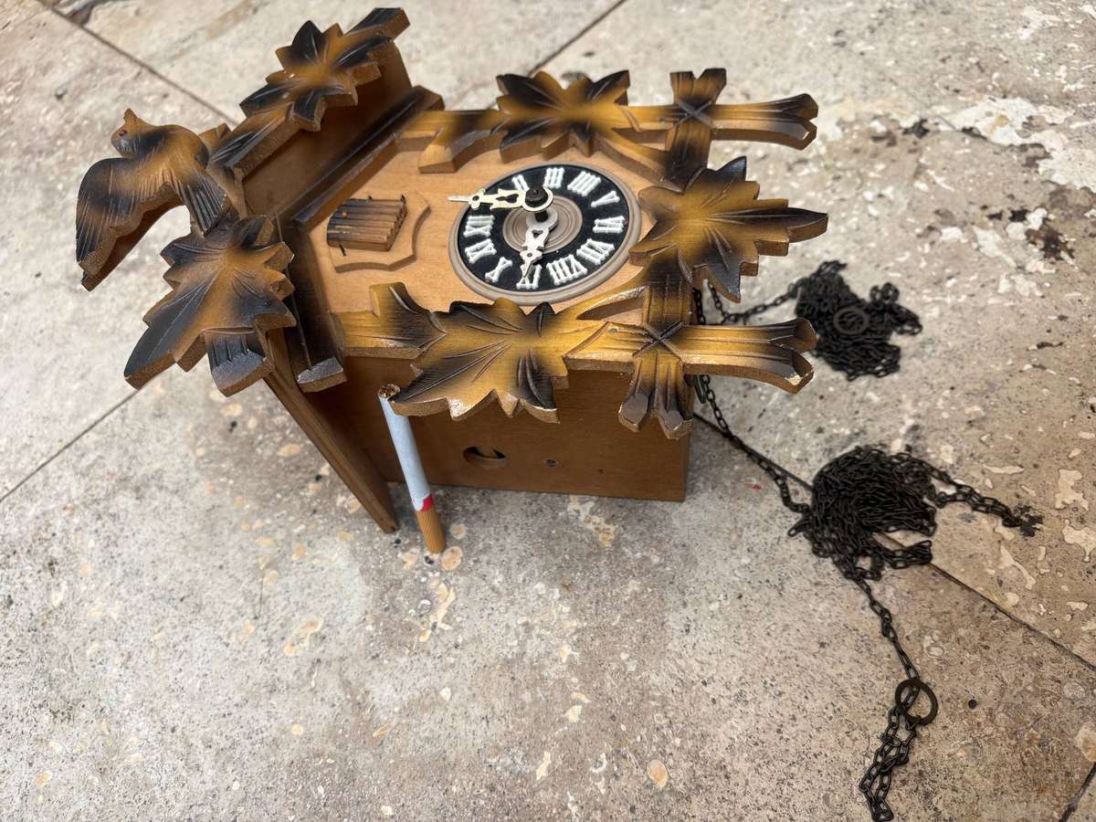 Vintage Cuckoo clock German 1967 tlc